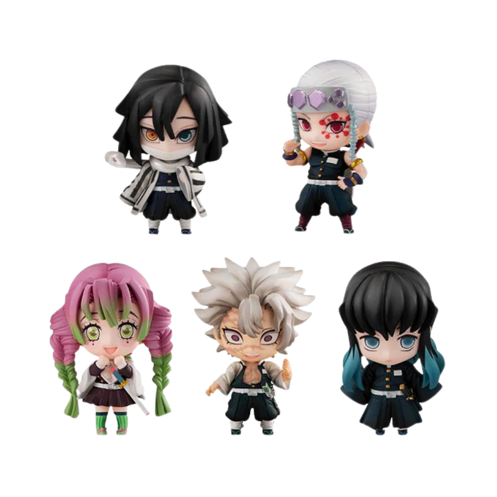 Demon Slayer: Kimetsu no Yaiba – Tanjiro & The Hashiras Mascot Set B | Mini Chibi Collectible Figures Set