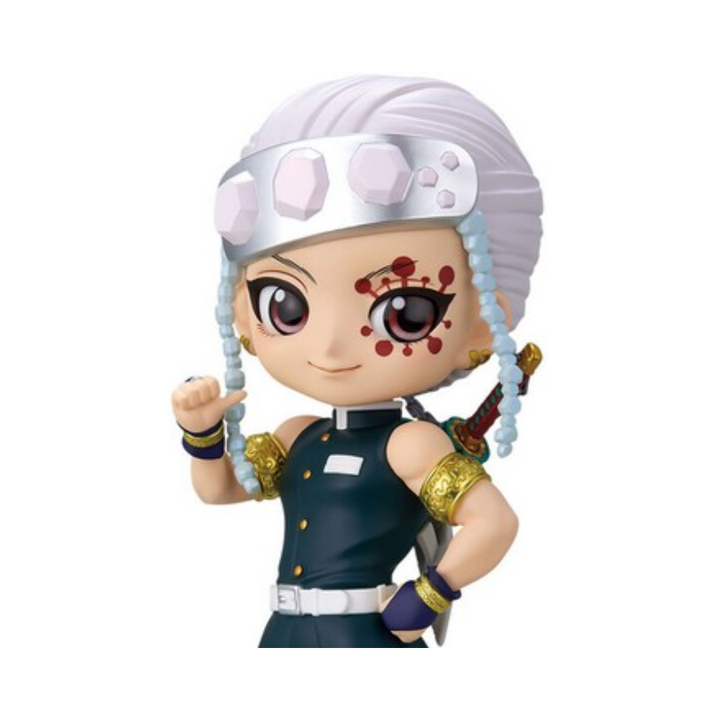 Demon Slayer: Kimetsu no Yaiba – Tengen Uzui Ver. A Q Posket Figure by Banpresto | Chibi-Style Collectible Statue