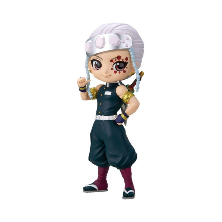 Demon Slayer: Kimetsu no Yaiba – Tengen Uzui Ver. A Q Posket Figure by Banpresto | Chibi-Style Collectible Statue