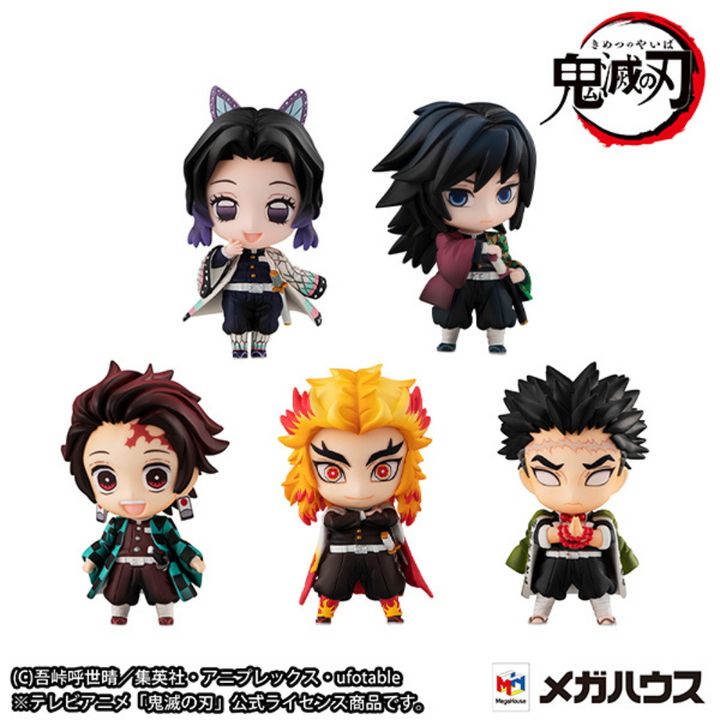 Demon Slayer Kimetsu no Yaiba Tanjiro & Hashira Mascot Set by Megahouse - Figures figuresforless figuresforless