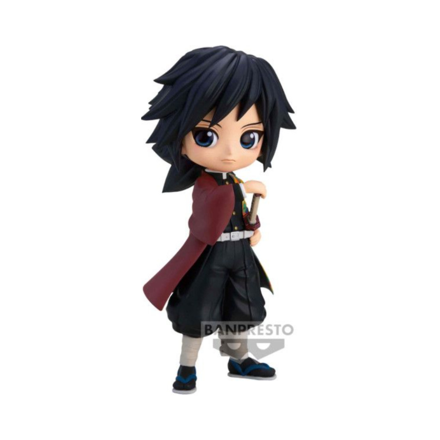 Demon Slayer: Kimetsu no Yaiba – Giyu Tomioka Ver. A Q Posket Figure by Banpresto | Chibi-Style Collectible Statue