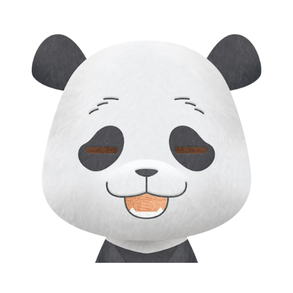 Jujutsu Kaisen – Sitting Panda 20 cm Plush by Banpresto | Cute Anime Collectible Plush Toy