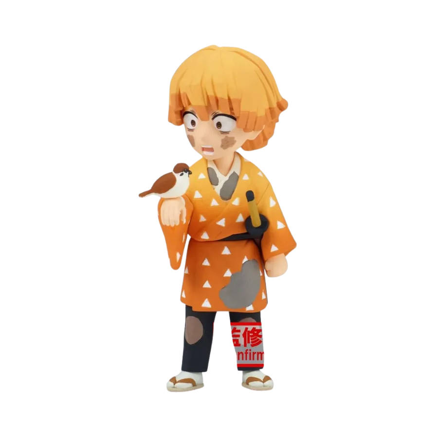 Demon Slayer: Kimetsu no Yaiba – Zenitsu Agatsuma World Collectable Figure by Banpresto (1 Random) | Mini Chibi Anime Statue