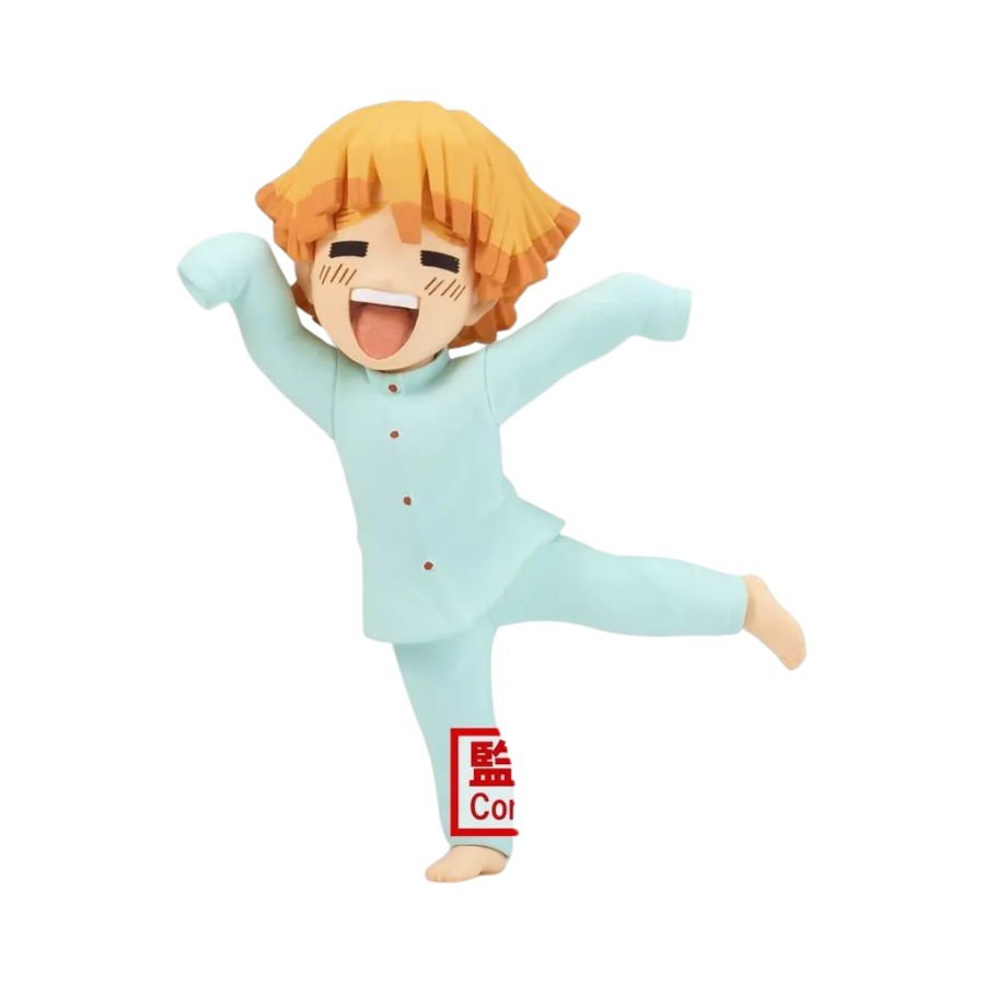 Demon Slayer: Kimetsu no Yaiba – Zenitsu Agatsuma World Collectable Figure by Banpresto (1 Random) | Mini Chibi Anime Statue