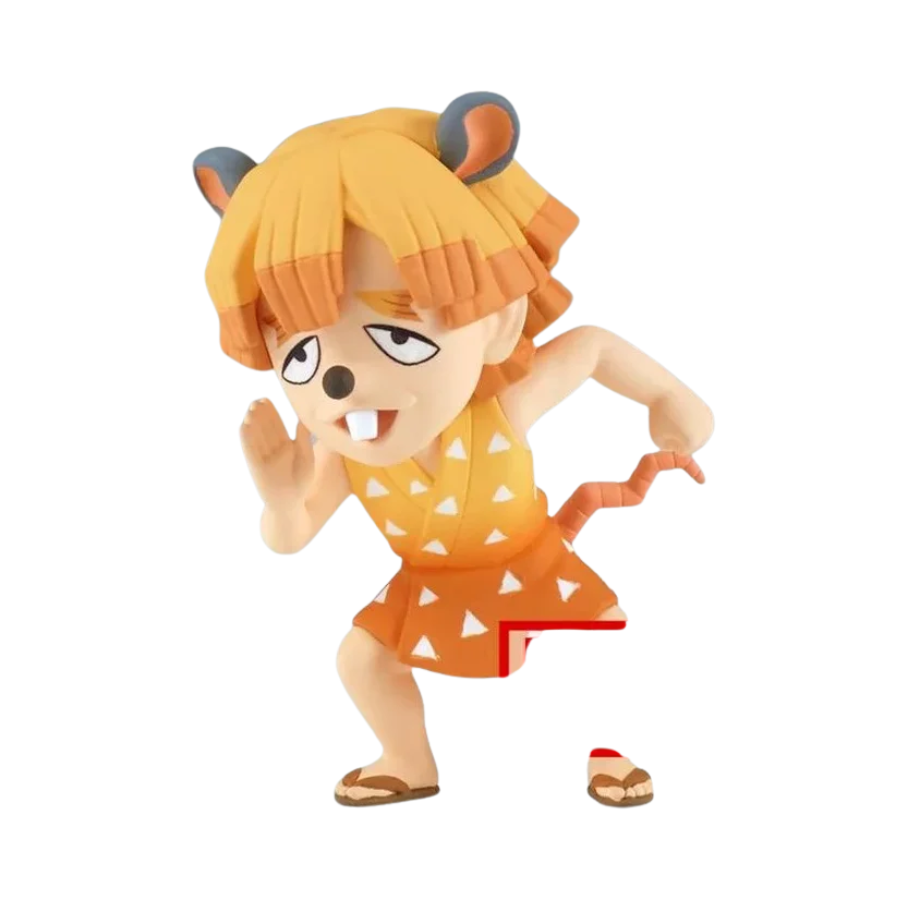 Demon Slayer: Kimetsu no Yaiba – Zenitsu Agatsuma World Collectable Figure by Banpresto (1 Random) | Mini Chibi Anime Statue