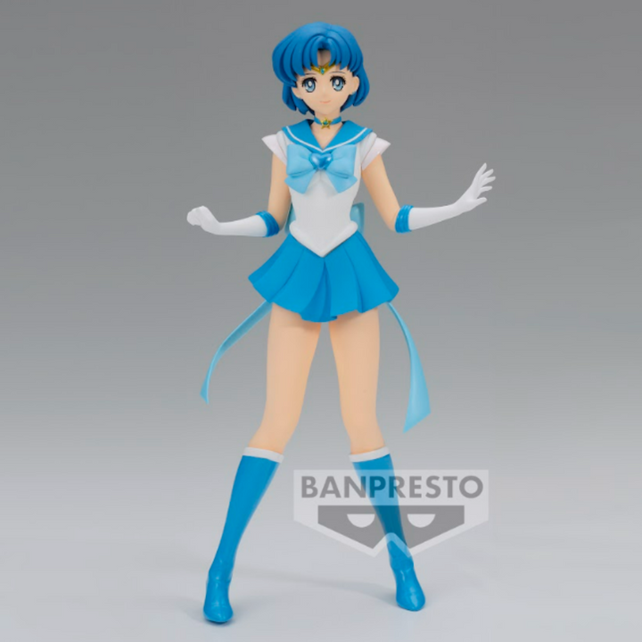 Pretty Guardian Sailor Moon Eternal The Movie Super Sailor Mercury Ver.A Glitter & Glamours Figure by Banpresto - Figures figuresforless figuresforless