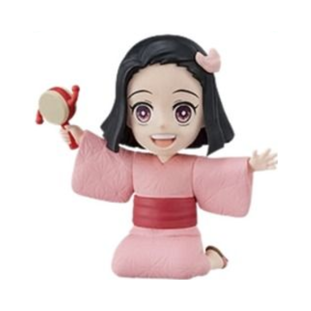 Demon Slayer: Kimetsu no Yaiba – Nezuko Kamado Collection World Collectable Figure by Banpresto (1 Random) | Mini Chibi Anime Statue