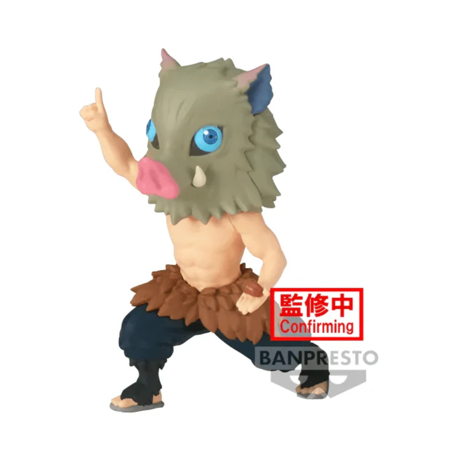 Demon Slayer: Kimetsu no Yaiba – Inosuke Hashibira World Collectable Figure by Banpresto (1 Random) | Mini Chibi Anime Statue