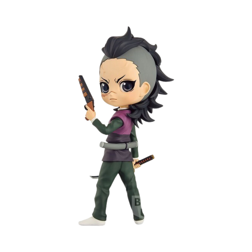 Demon Slayer: Kimetsu no Yaiba – Genya Shinazugawa Q Posket Figure by Banpresto | Chibi-Style Collectible Statue