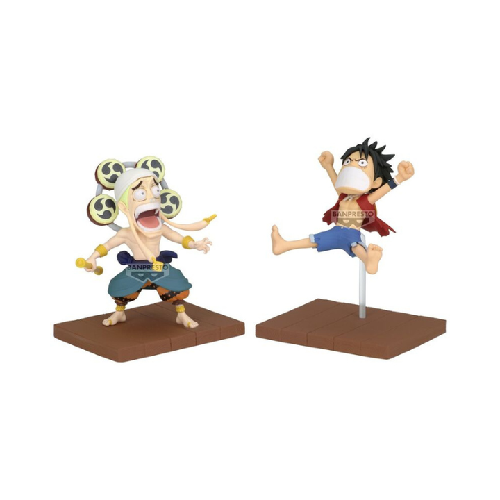 One Piece ONE PIECE WORLD COLLECTABLE FIGURE LOG STORIES-MONKEY.D.LUFFY & ENEL- WCF By Banpresto