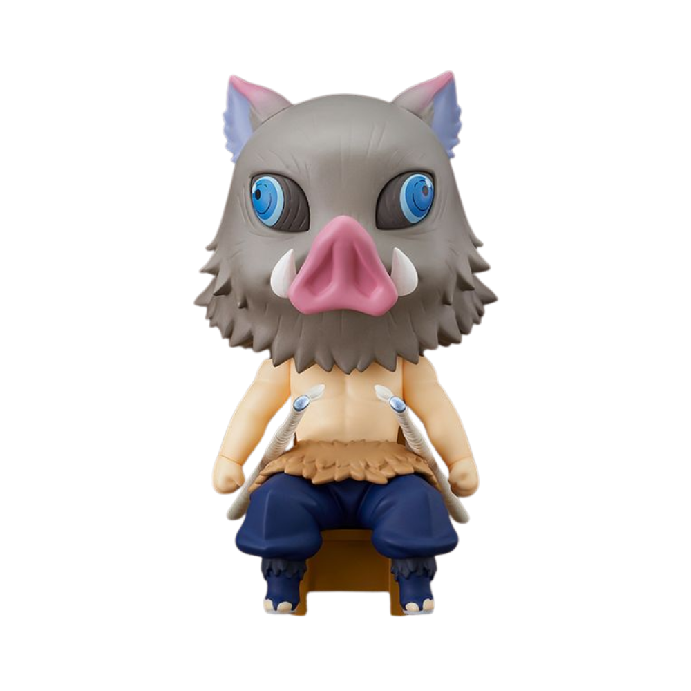 Demon Slayer: Kimetsu no Yaiba – Inosuke Hashibira Nendoroid Swacchao! Figure by Good Smile Company | Seated Chibi Collectible