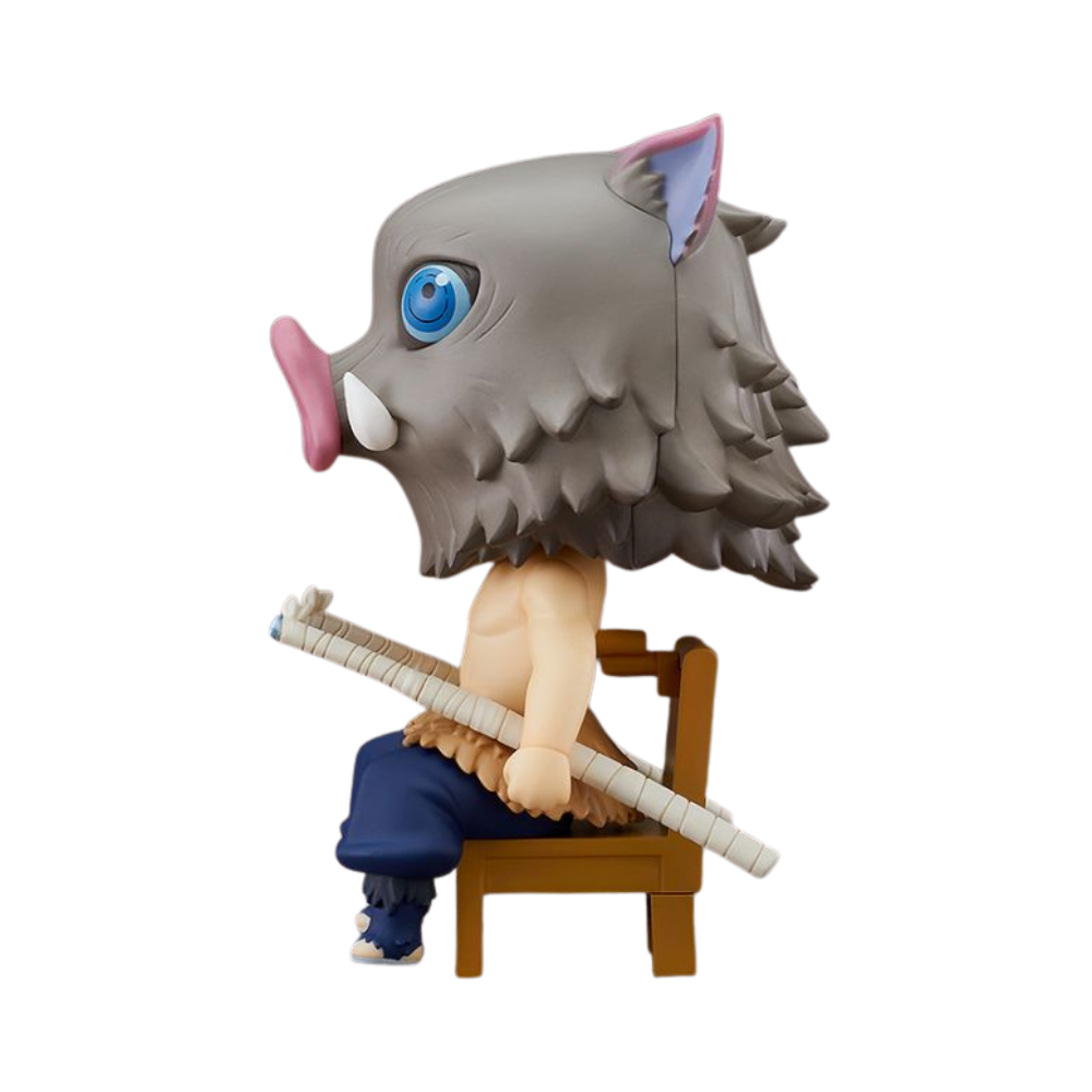 Demon Slayer: Kimetsu no Yaiba – Inosuke Hashibira Nendoroid Swacchao! Figure by Good Smile Company | Seated Chibi Collectible
