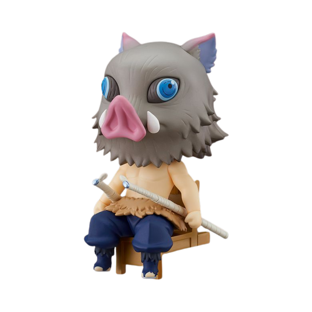 Demon Slayer: Kimetsu no Yaiba – Inosuke Hashibira Nendoroid Swacchao! Figure by Good Smile Company | Seated Chibi Collectible