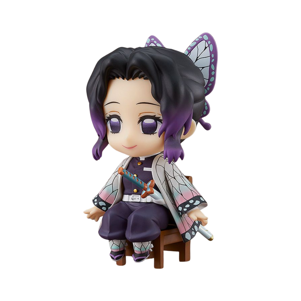 Demon Slayer: Kimetsu no Yaiba – Shinobu Kocho Nendoroid Swacchao! Figure by Good Smile Company | Seated Chibi Collectible