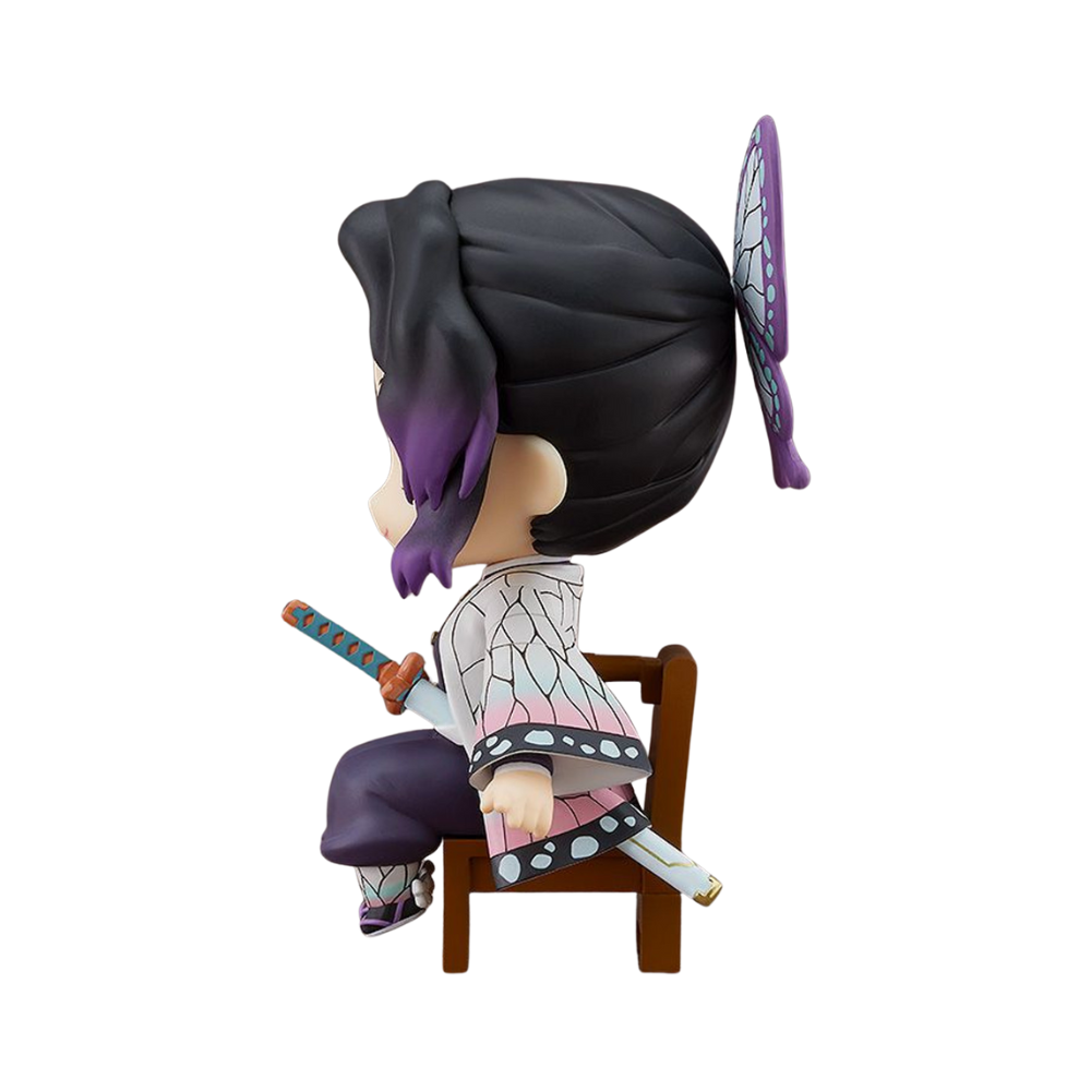 Demon Slayer: Kimetsu no Yaiba – Shinobu Kocho Nendoroid Swacchao! Figure by Good Smile Company | Seated Chibi Collectible