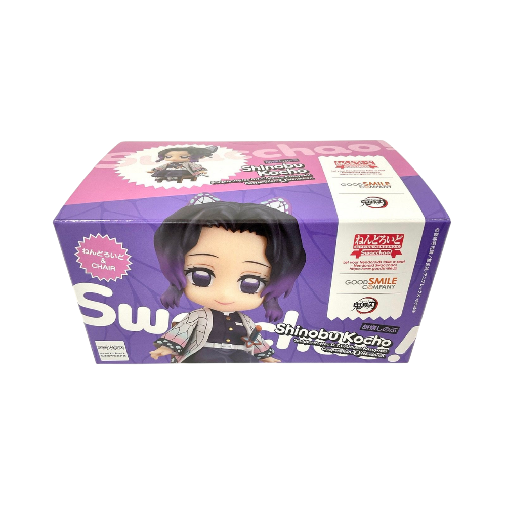 Demon Slayer: Kimetsu no Yaiba – Shinobu Kocho Nendoroid Swacchao! Figure by Good Smile Company | Seated Chibi Collectible