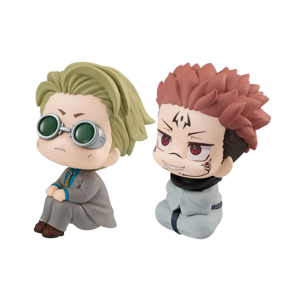 Jujutsu Kaisen – Kento Nanami & Sukuna Lookup Figure (with Gift) by MegaHouse | Seated Chibi Anime Collectible Set