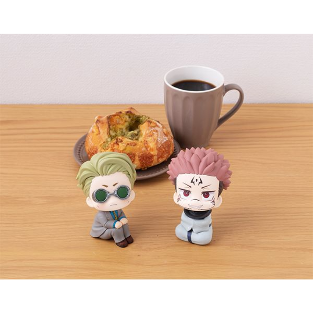 Jujutsu Kaisen – Kento Nanami & Sukuna Lookup Figure (with Gift) by MegaHouse | Seated Chibi Anime Collectible Set