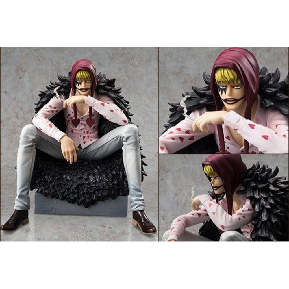 One Piece – Corazon & Trafalgar Law “Limited Edition” Portrait of Pirates (P.O.P) Figure by MegaHouse | Premium 1/8 Scale Collectible Statue