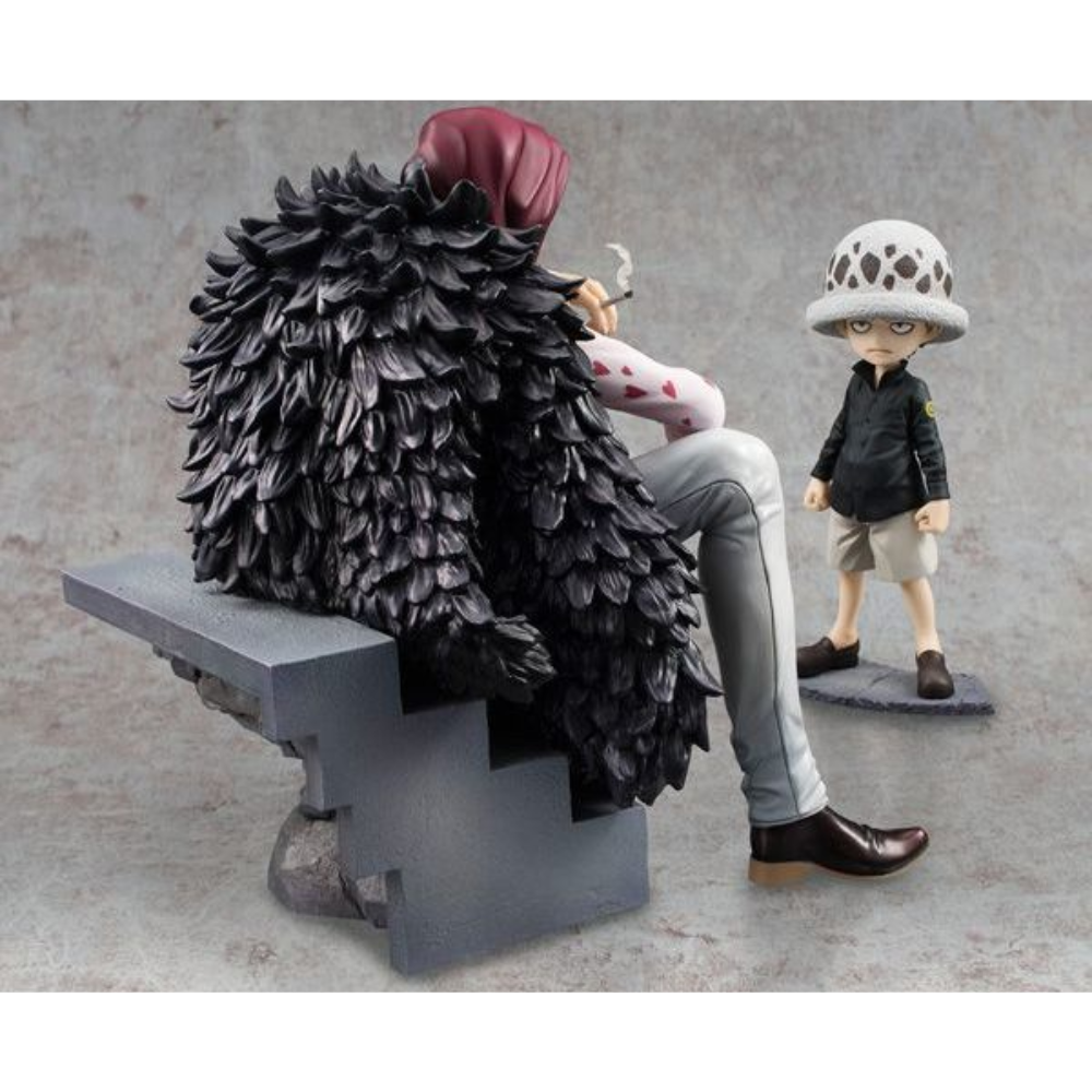 One Piece – Corazon & Trafalgar Law “Limited Edition” Portrait of Pirates (P.O.P) Figure by MegaHouse | Premium 1/8 Scale Collectible Statue