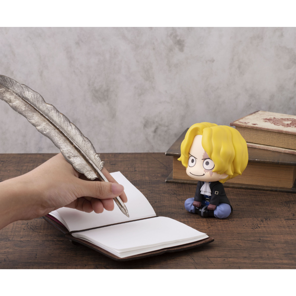 One Piece – Sabo Lookup Figure by MegaHouse | Cute Seated Chibi Anime Collectible Statue