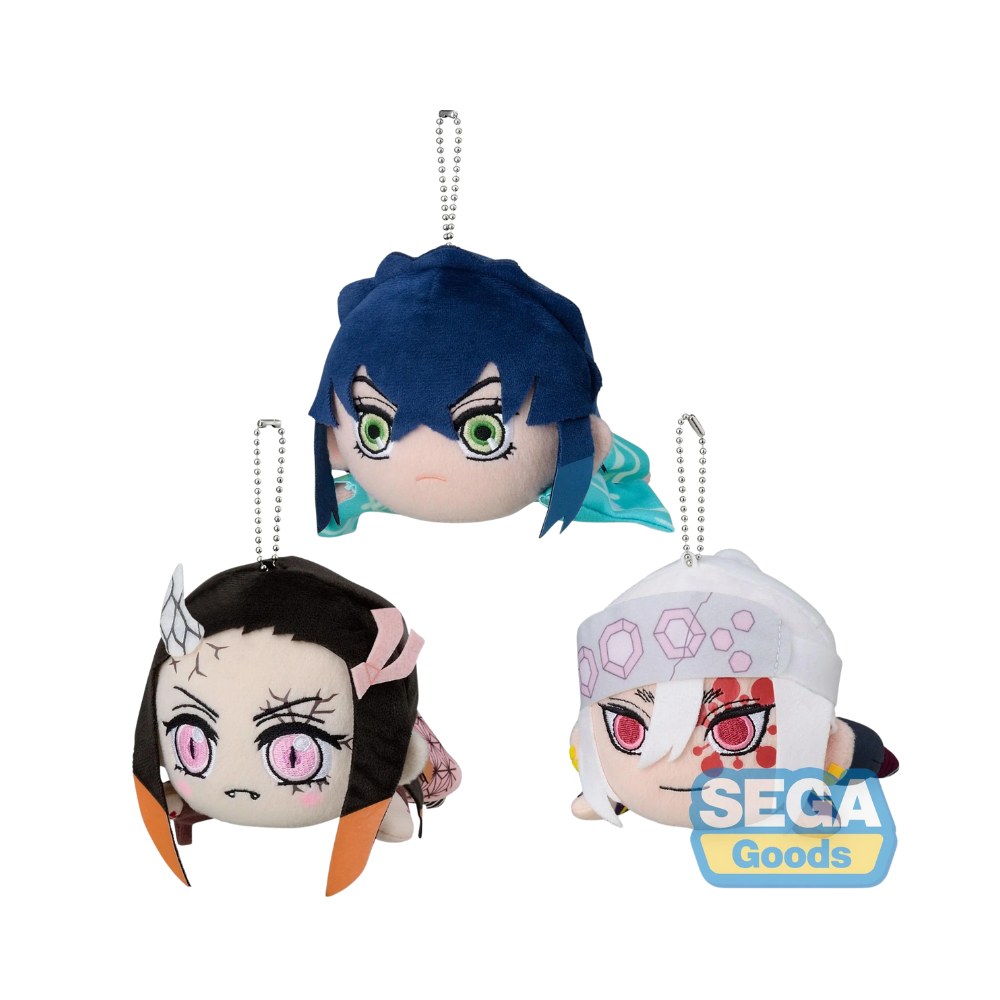 Demon Slayer: Kimetsu no Yaiba – MP Plush Entertainment District Arc Vol. 2 Nesoberi Lay-Down Plush by SEGA | Cute Anime Collectible Plush Toy