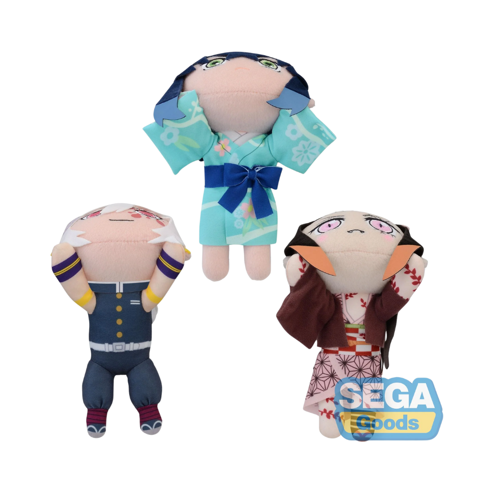 Demon Slayer: Kimetsu no Yaiba – MP Plush Entertainment District Arc Vol. 2 Nesoberi Lay-Down Plush by SEGA | Cute Anime Collectible Plush Toy