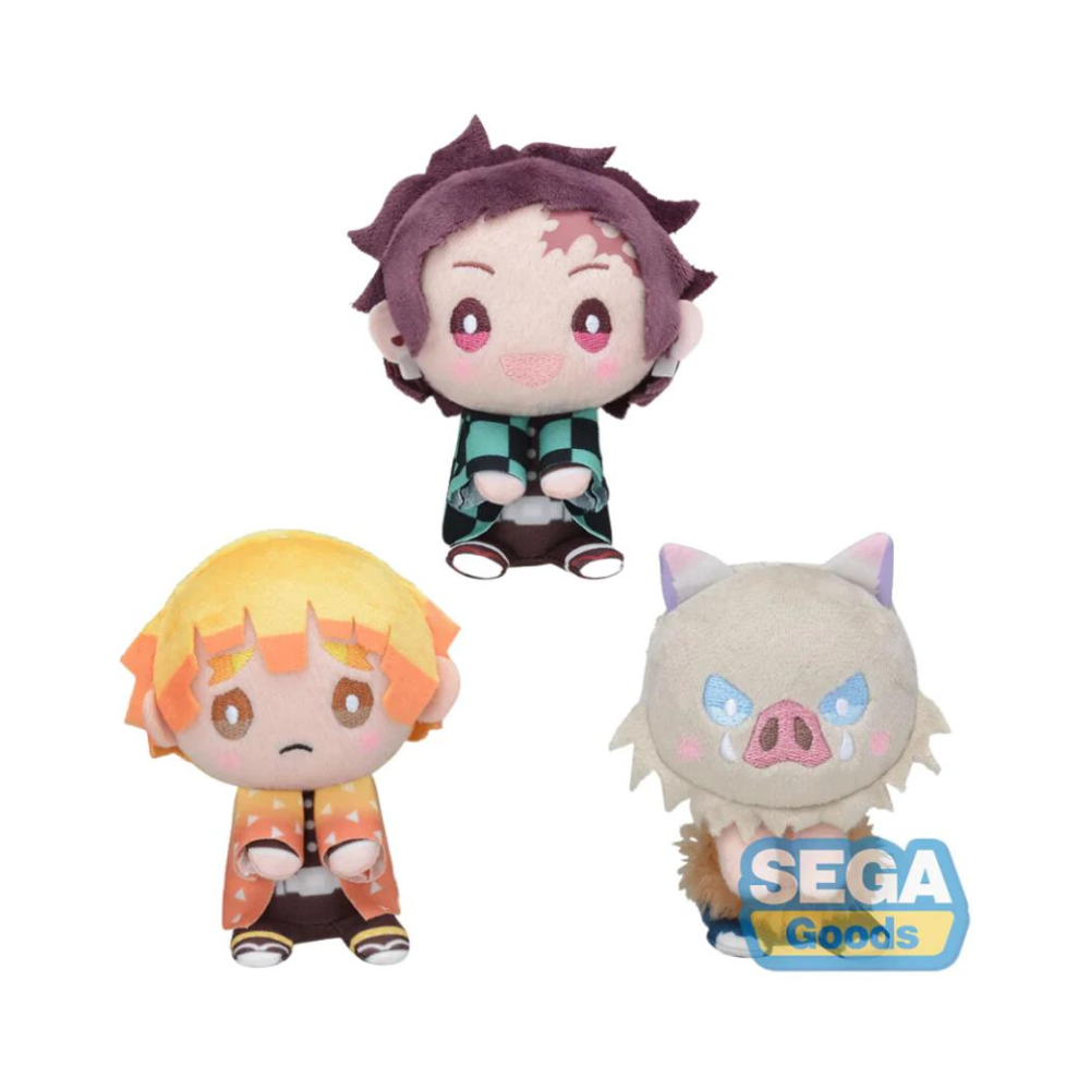 Demon Slayer: Kimetsu no Yaiba – MP Mascot Plush Vol. 1 by SEGA | Mini Collectible Anime Plush (1 Random)