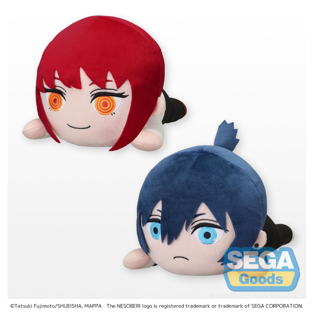 Chainsaw Man Makima and Aki Hayakawa 6" Lay-Down Plush by Sega (1 Random) - Plush figuresforless figuresforless