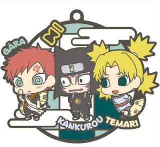 Naruto Shippuden Rubber Mascots Three Man Teams Blind Box by Megahouse - Figures figuresforless figuresforless