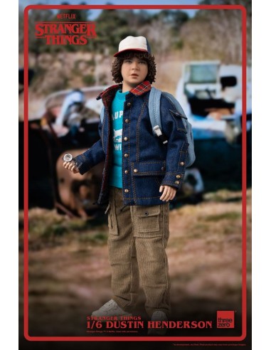 Stranger Things Dustin Henderson 1/6 Scale Action Figure by Threezero - Figures figuresforless figuresforless